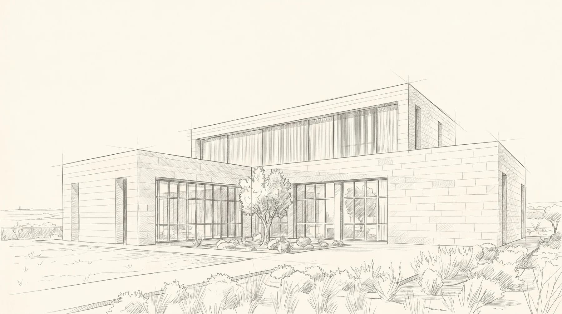 Avlu Evi — Eskiz
