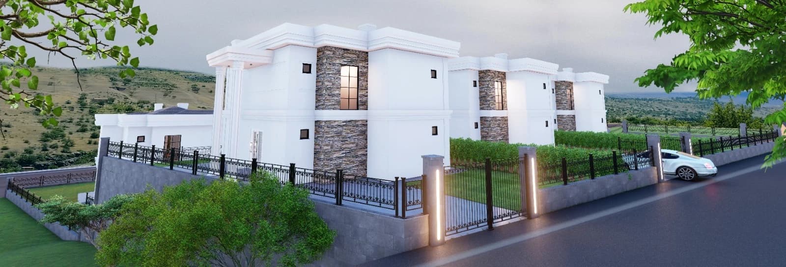 Talas Villa Project — Garden entrances