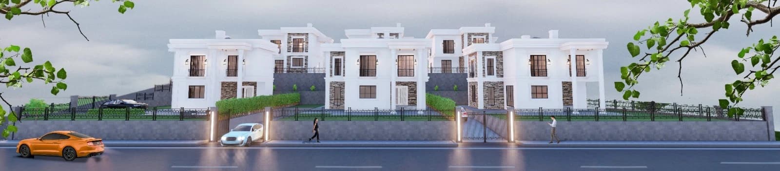 Talas Villa Project — Elevation panorama