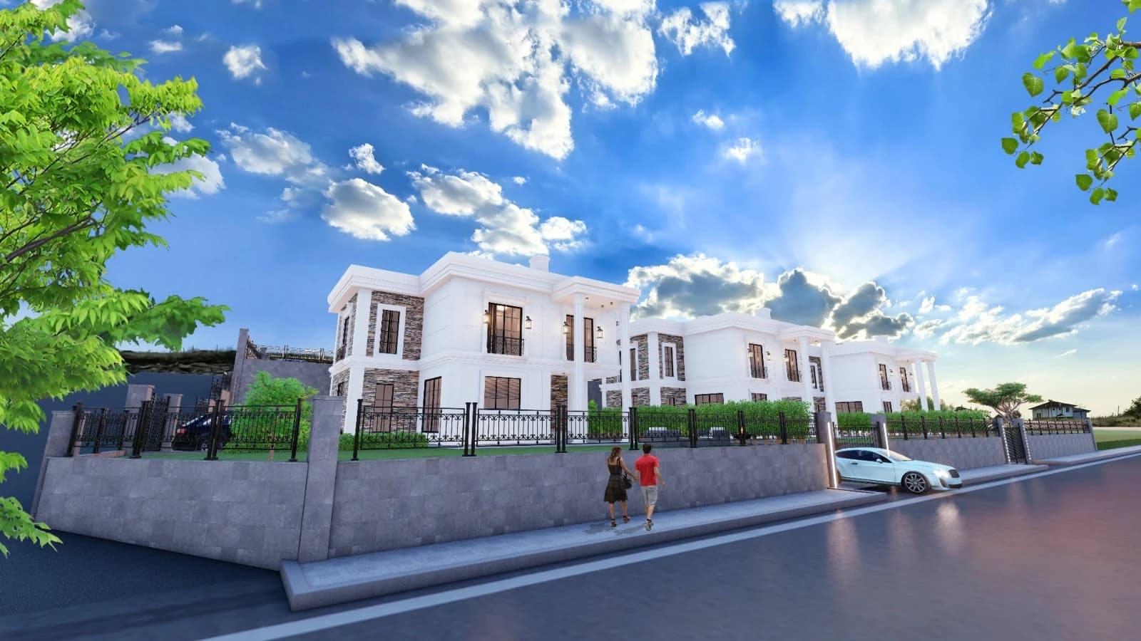 Talas Villa Project — Corner perspective