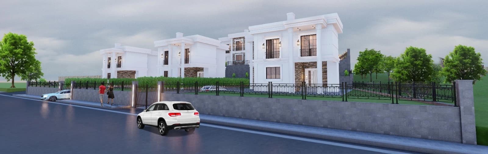 Talas Villa Project — Street panorama