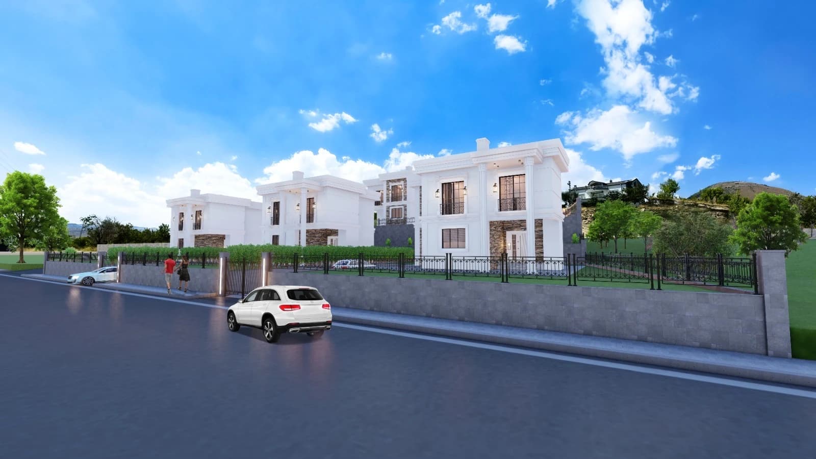 Talas Villa Project — Street perspective